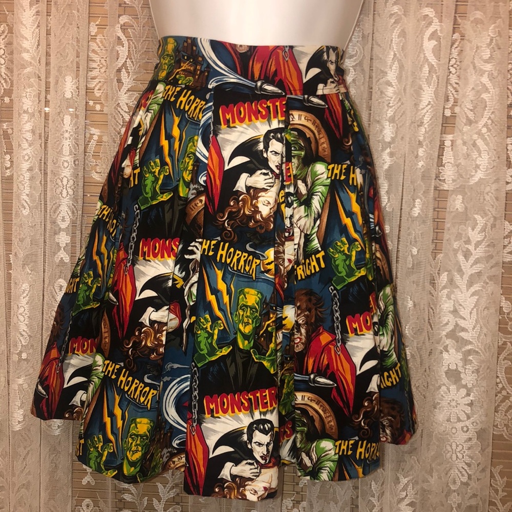 Perfectly pleated monster skirt